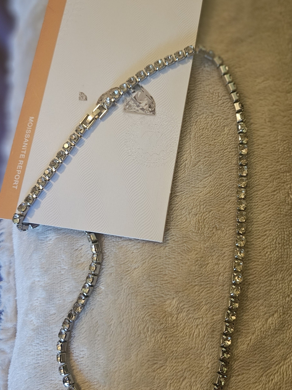 Silver Crystal Tennis Necklace - Women Jewelry
